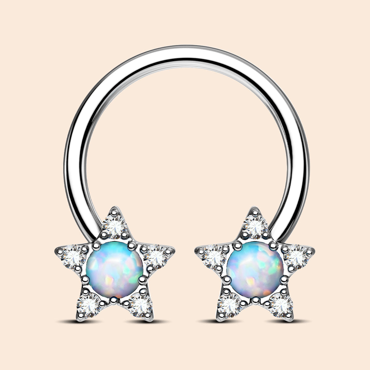 opal septum ring