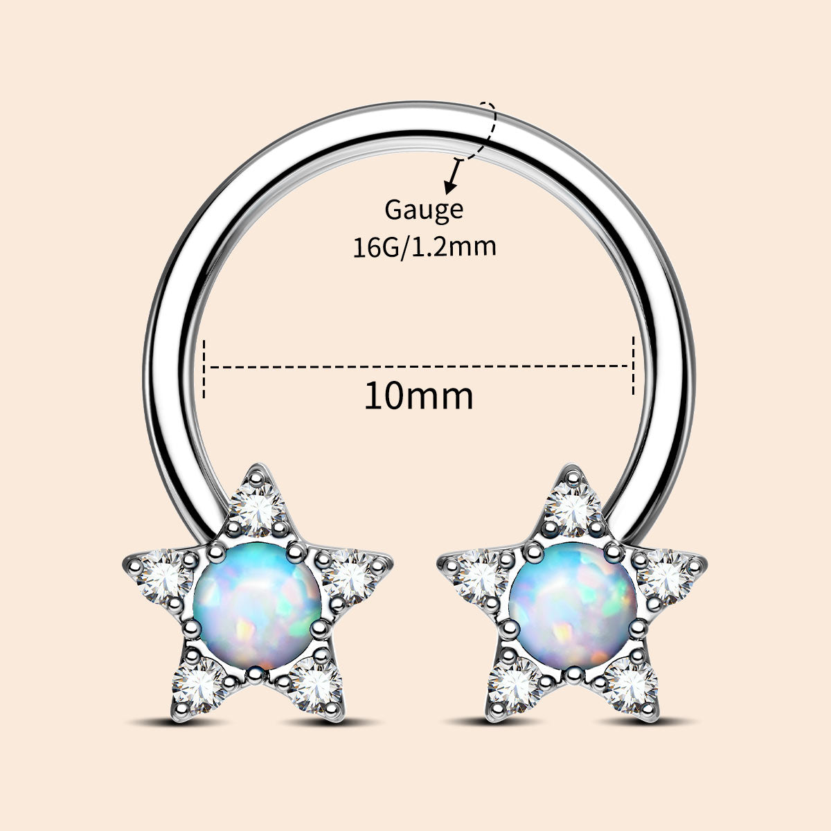 16g septum ring
