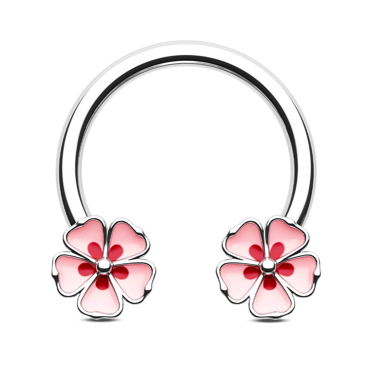 Sakura Horseshoe Septum Ring