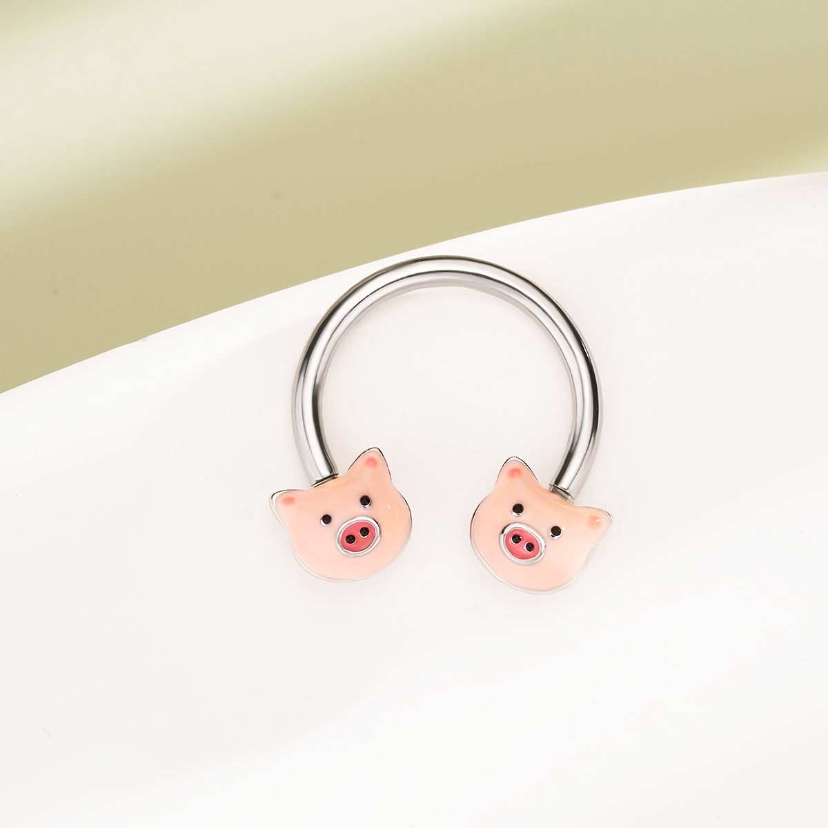 pink pig septum ring 