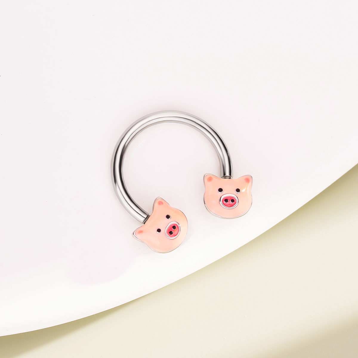 pink pig septum ring 