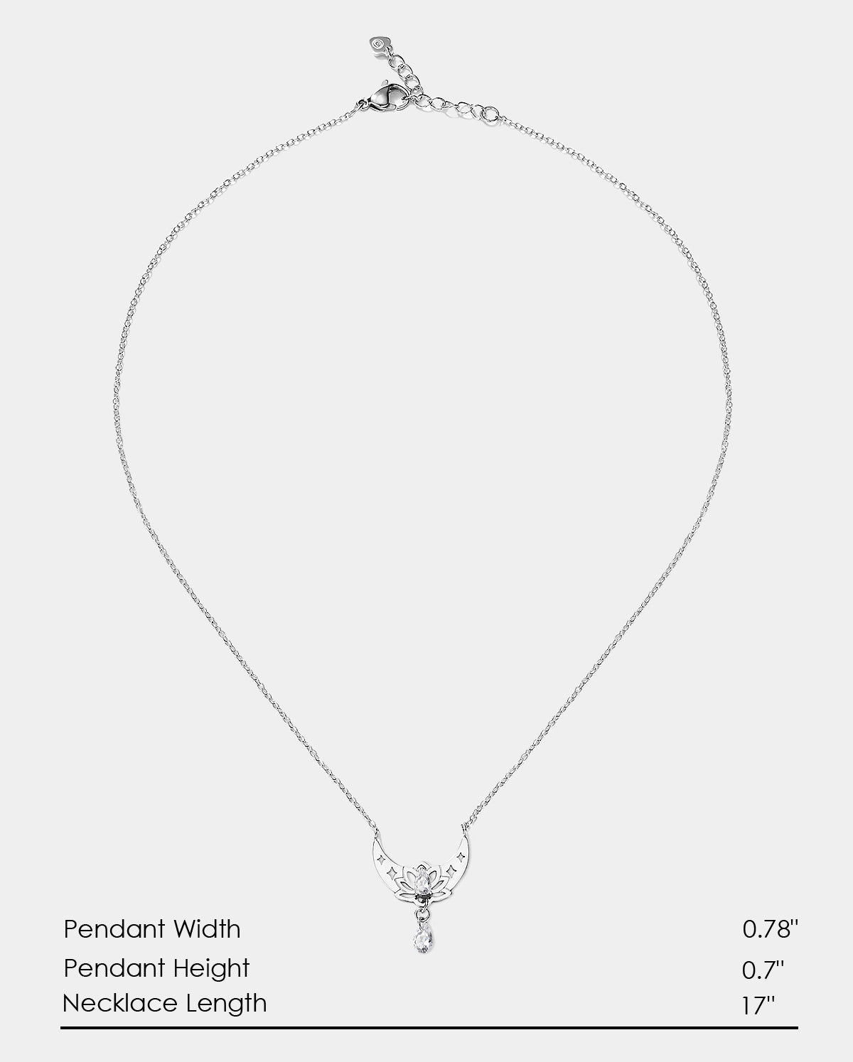 Oufer X Andrea 5A+ Grade CZ Lotus Necklace