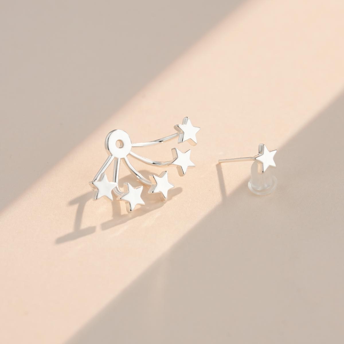 2PCS Full Of Stars Earring Studs Elegant Earrrings For Women