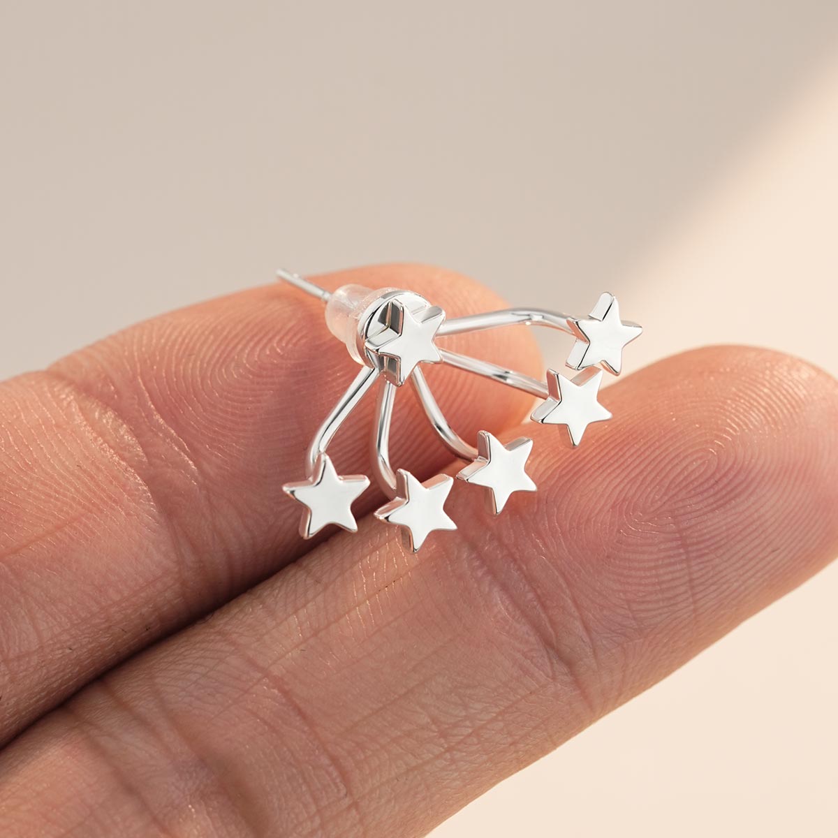 2PCS Full Of Stars Earring Studs Elegant Earrrings For Women