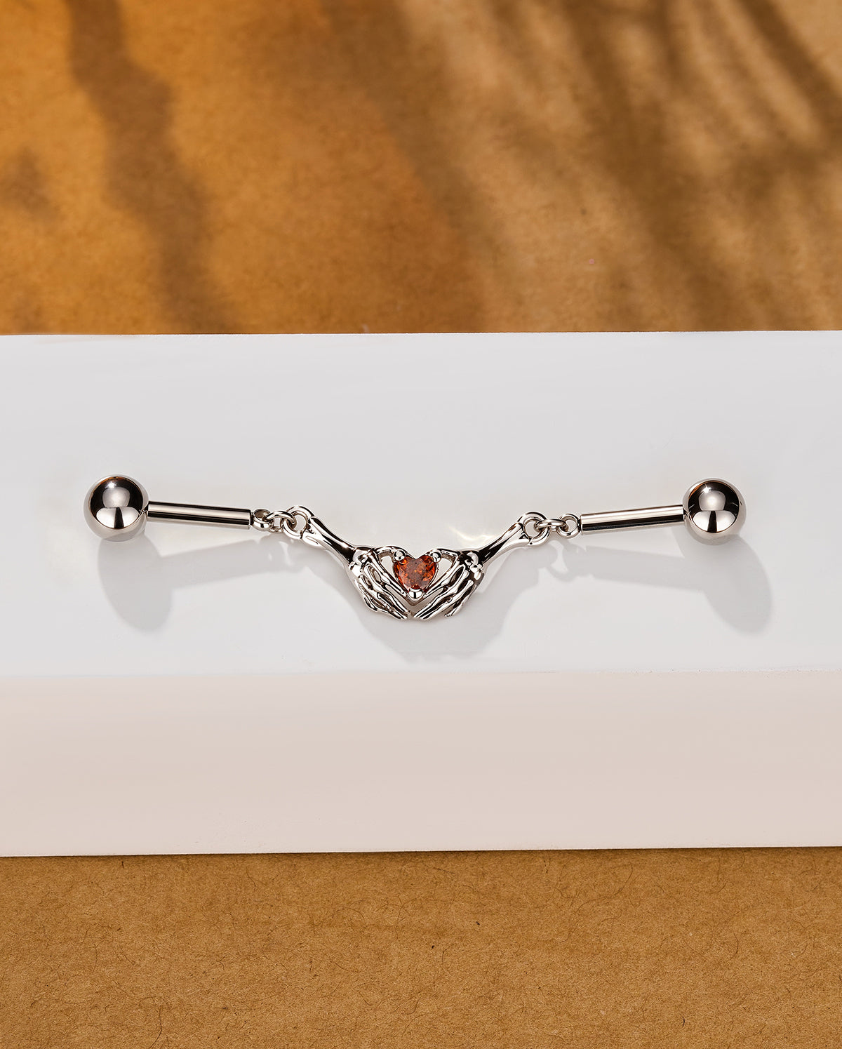 Skeleton Hands Industrial Barbell