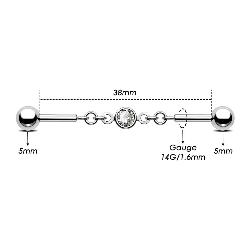 38mm industrial piercing chains