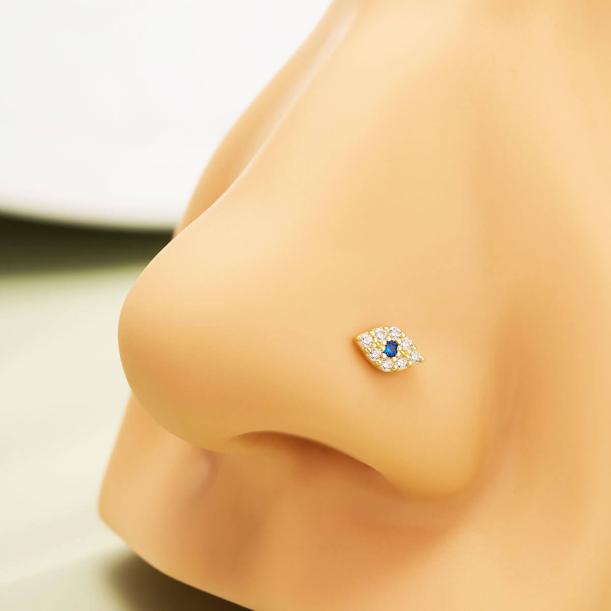 evil eye nose piercing