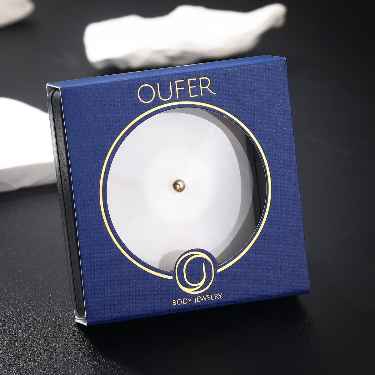 Bola de reemplazo de bola de anillo CBR de oro sólido de 14 quilates 16G Bola de cartílago