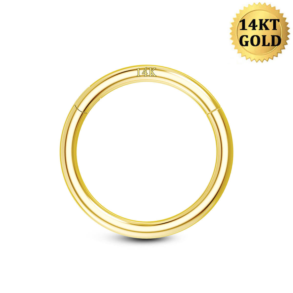 14k gold 14g septum ring