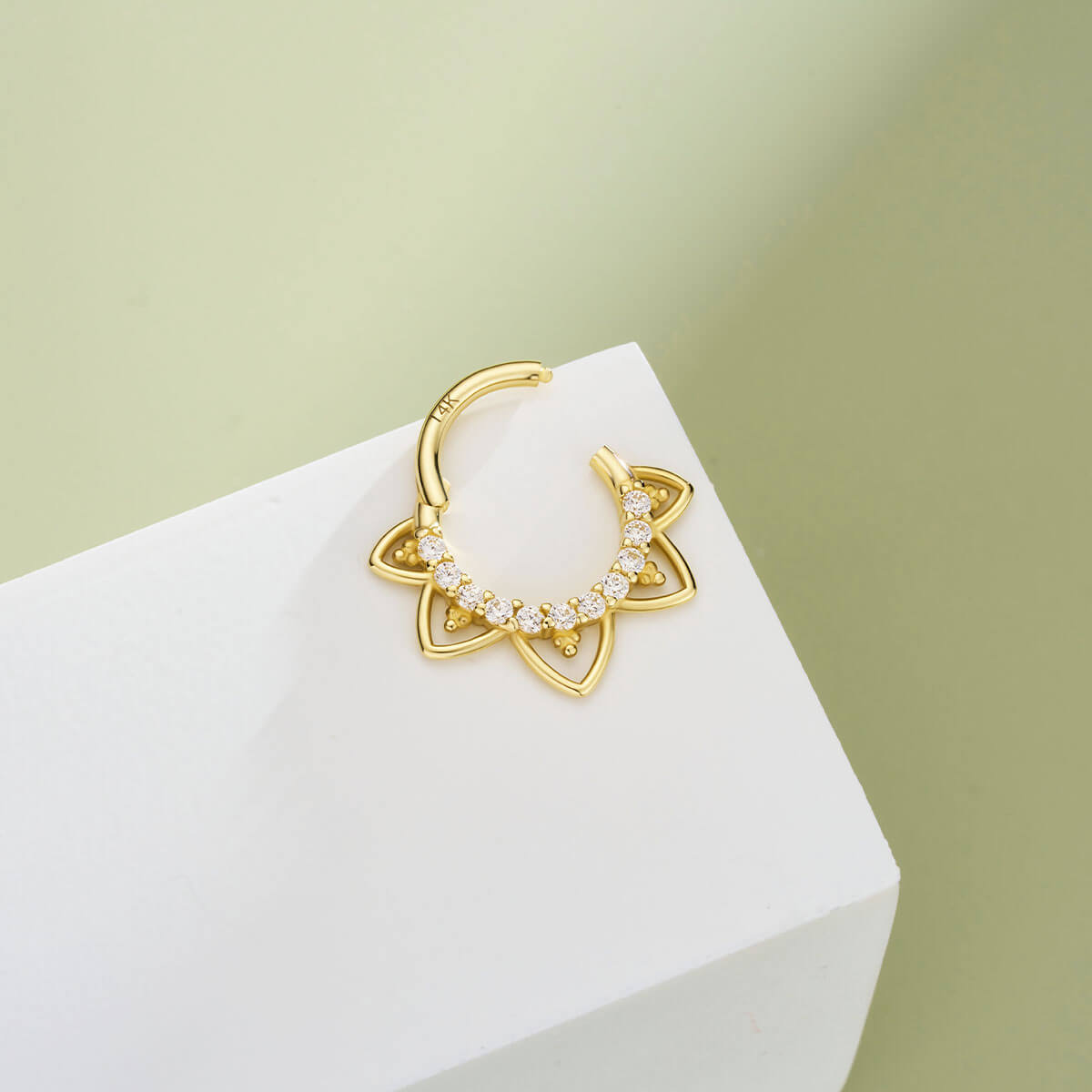 segment lotus septum ring