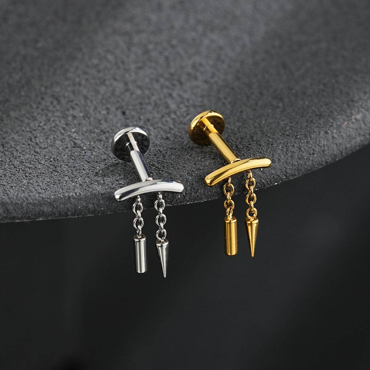 stick dangle helix stud