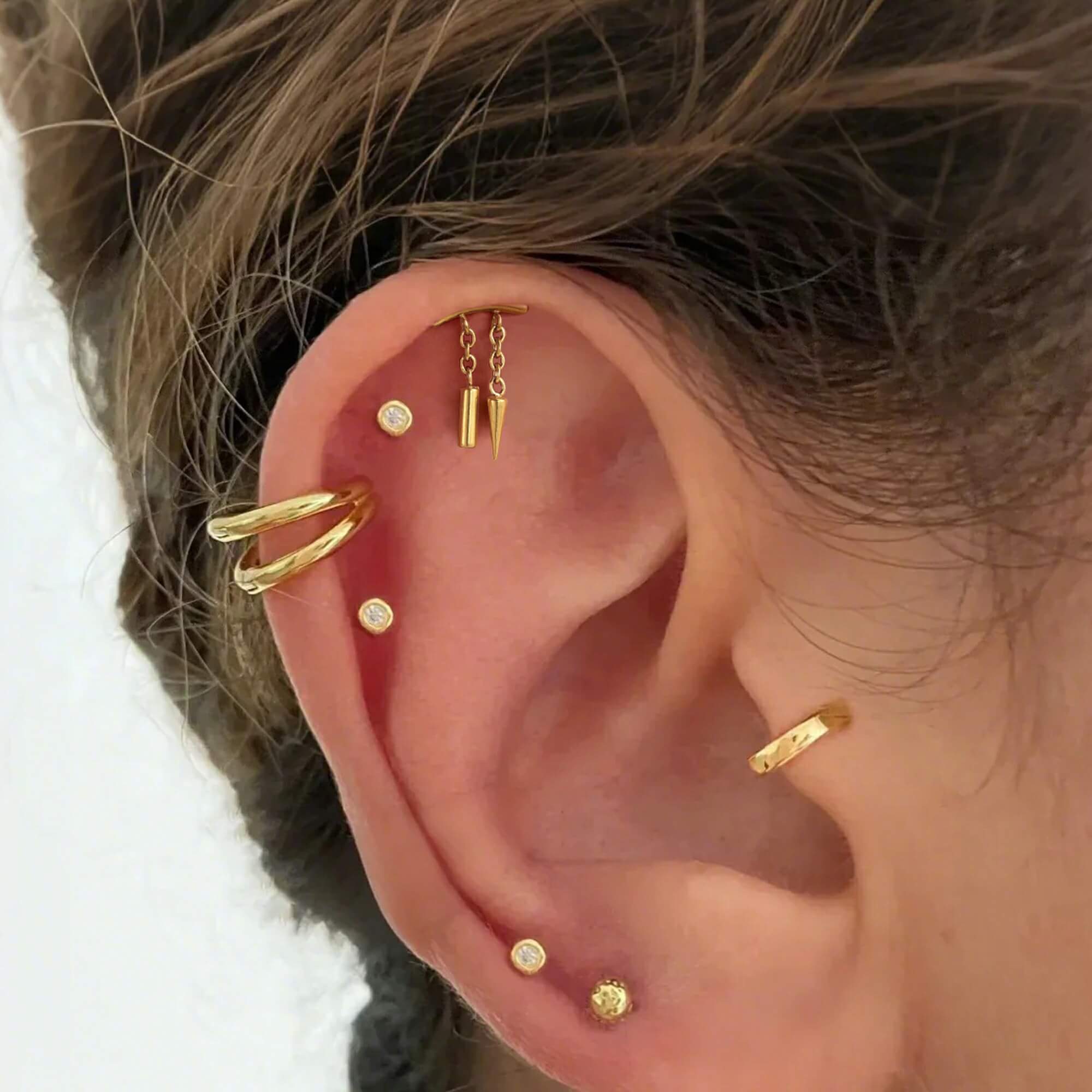 dangle helix stud