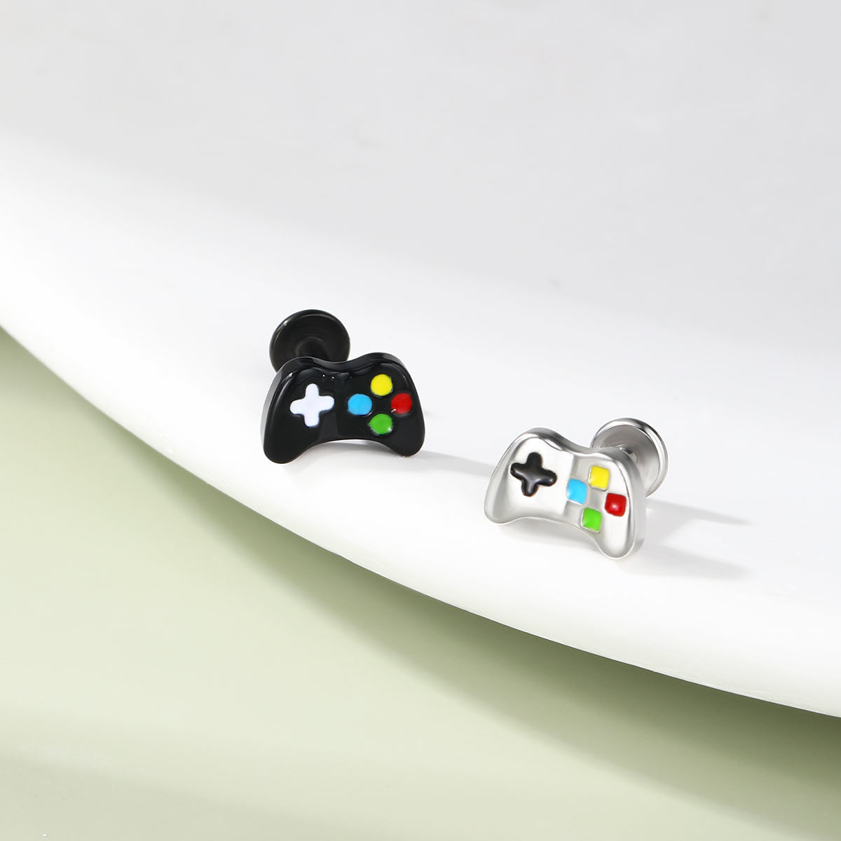 flat back game controller cartilage stud