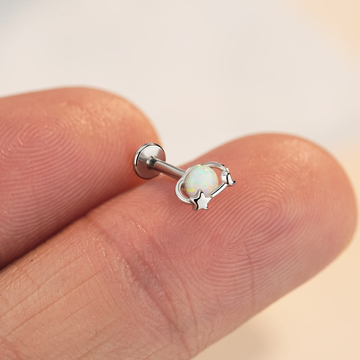 Celestial Orbit Opal Helix Stud
