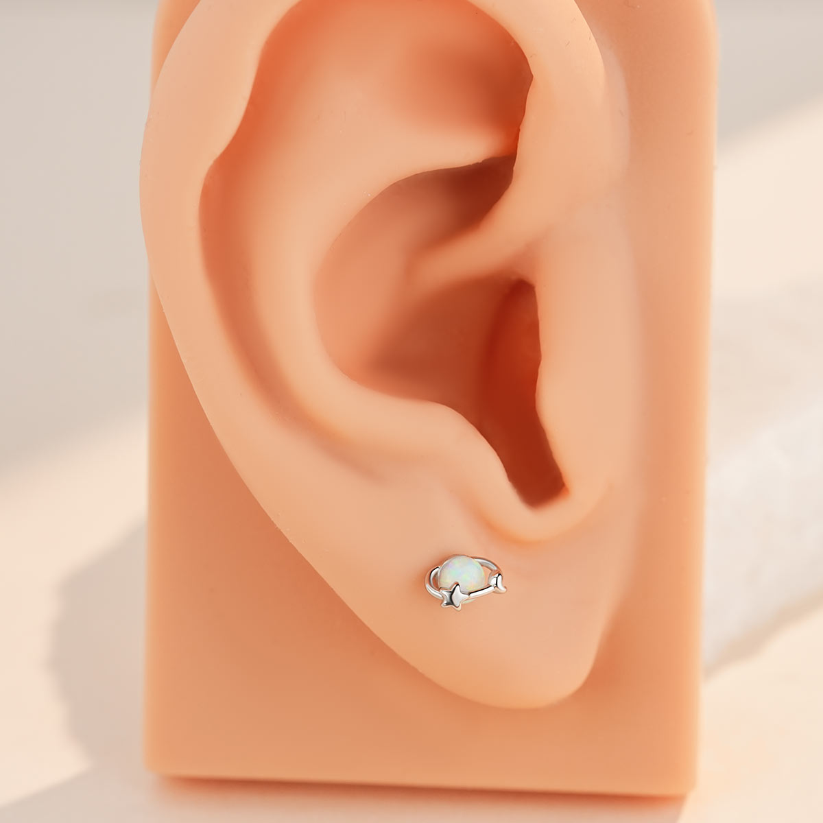 Celestial Orbit Opal Helix Stud