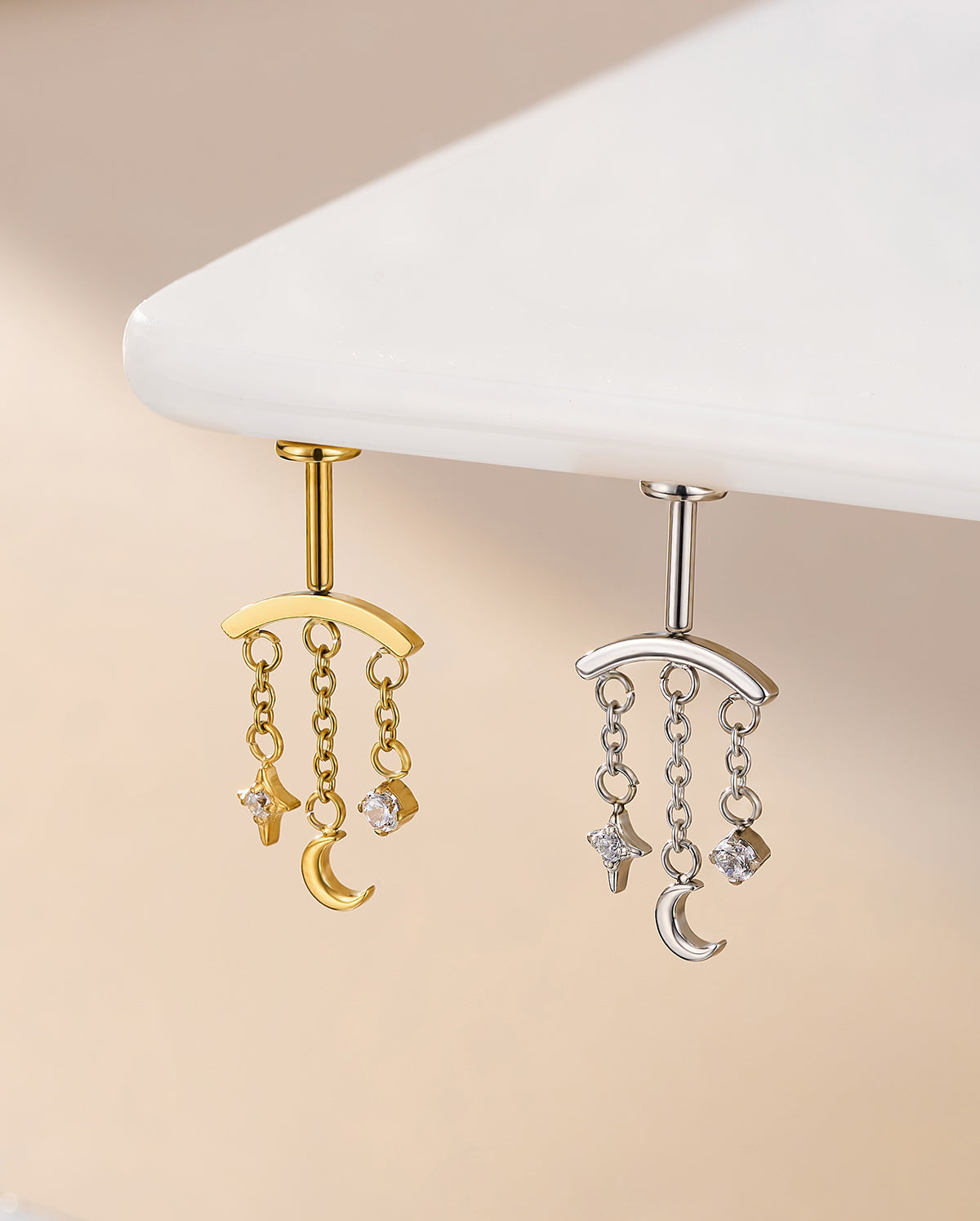 flat back threadless helix stud