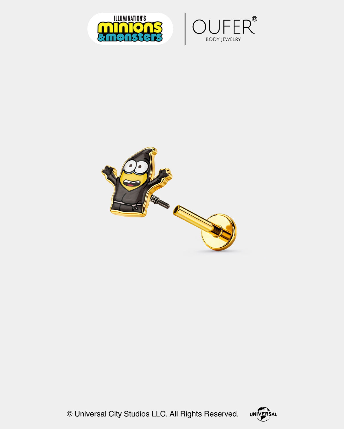 MINIONS × OUFER James & Henry & Ed Cartilage Stud Set