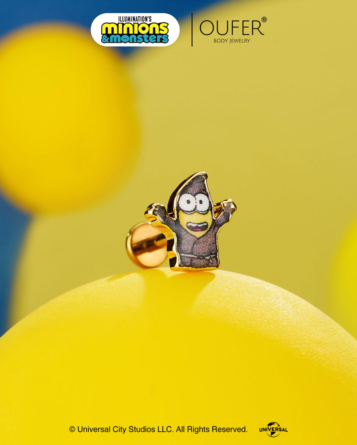 MINIONS × OUFER James & Henry & Ed Cartilage Stud Set