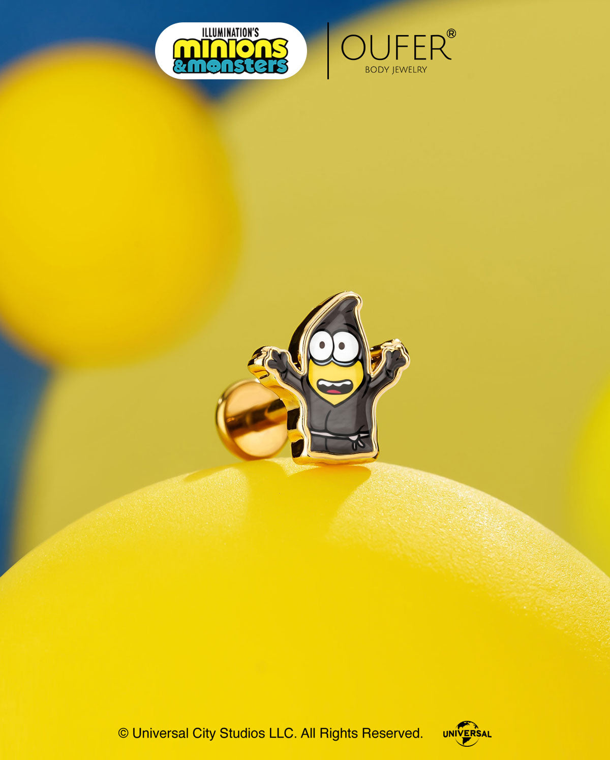 MINIONS × OUFER James & Henry & Ed Cartilage Stud Set