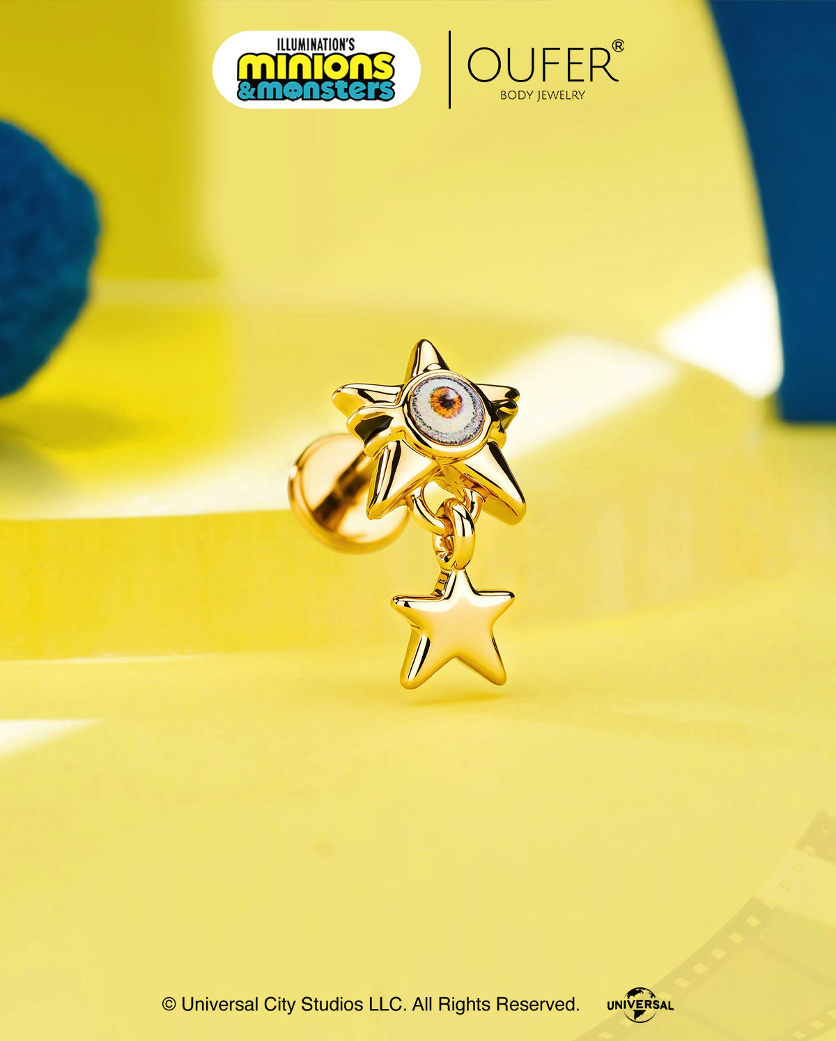 MINIONS Ã OUFER Star Dangle Helix Stud