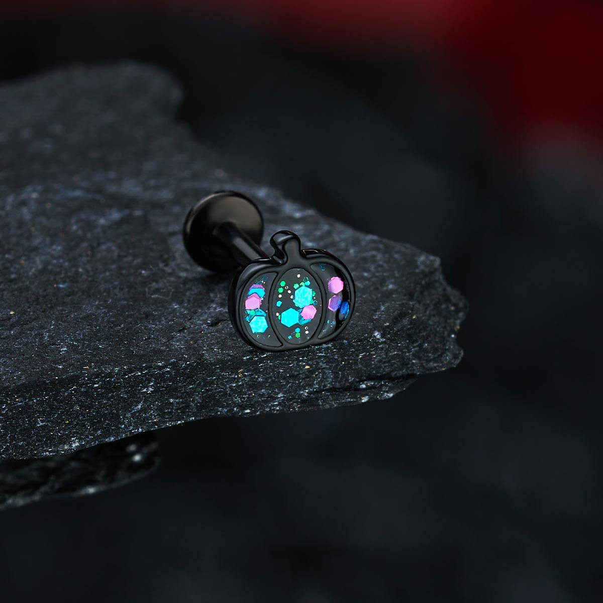 pumpkin halloween cartilage earring