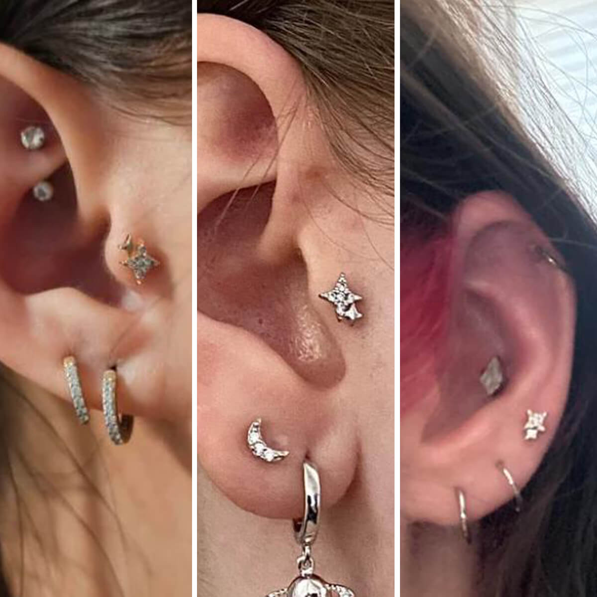 Double Star Internally Threaded Helix Stud