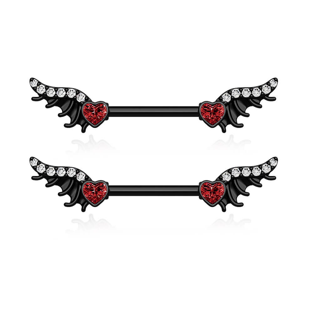 Barre 14G Titanium Nipple Rings 14G Heart Titanium Nipple Jewelry - OUFER BODY JEWELRY Nipple Piercing Piercing Téton Titane Barre 14G Titanium Nipple Rings 14G Heart Titanium Nipple Jewelry - OUFER BODY JEWELRY Nipple Piercing Piercing Téton Titane