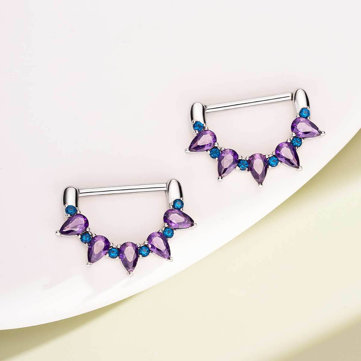 purple nipple clicker jewelry