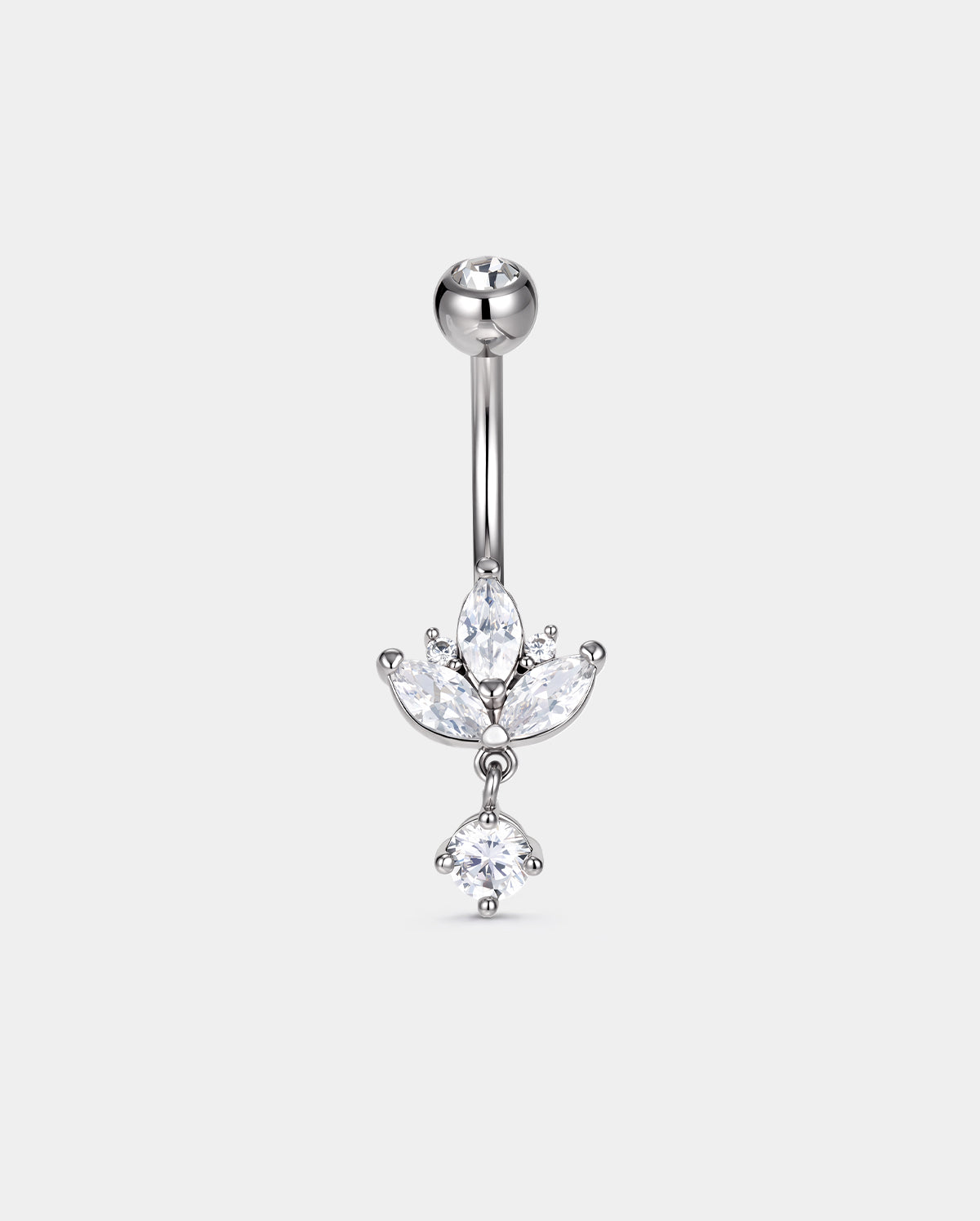 lotus belly ring