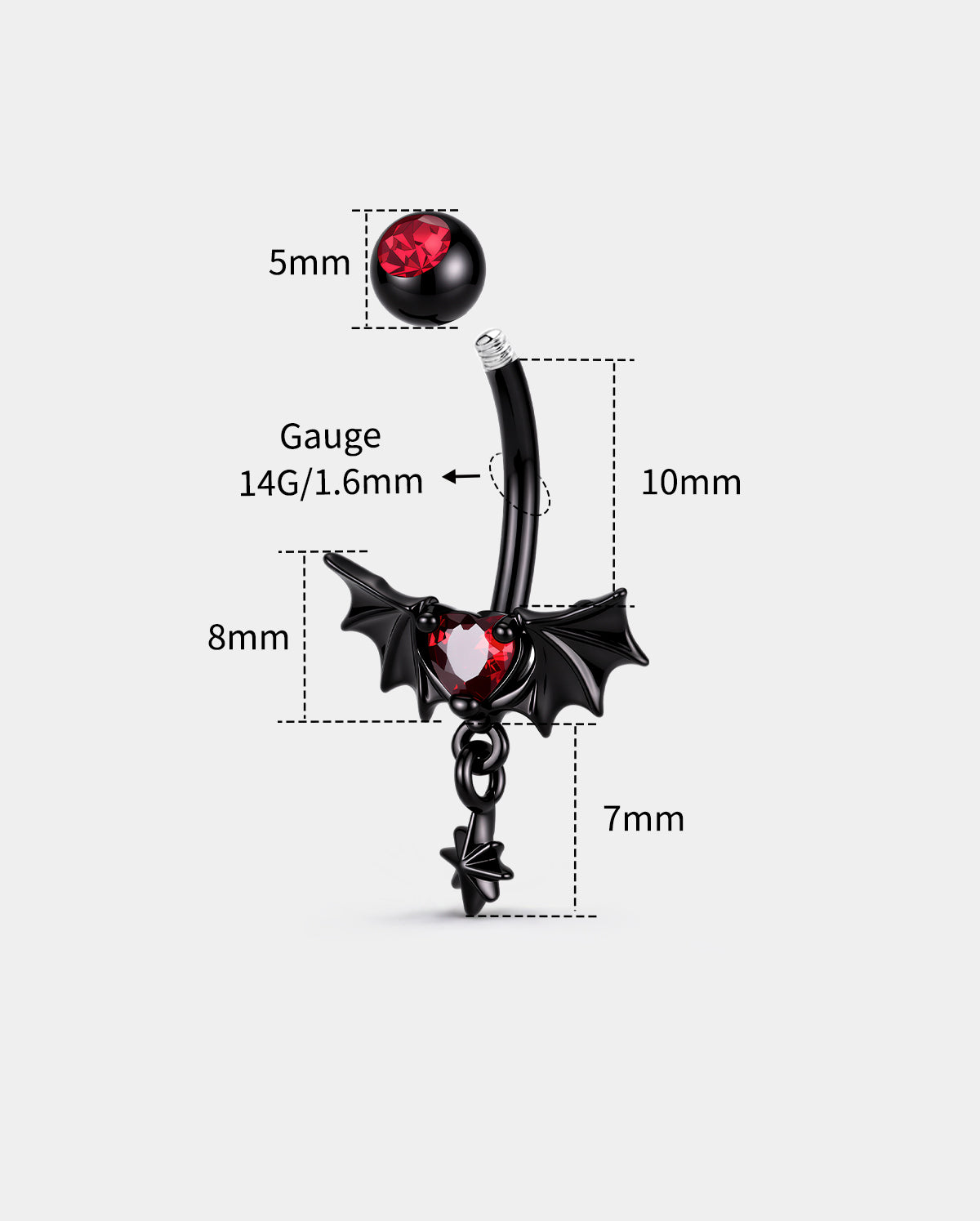 14g belly ring