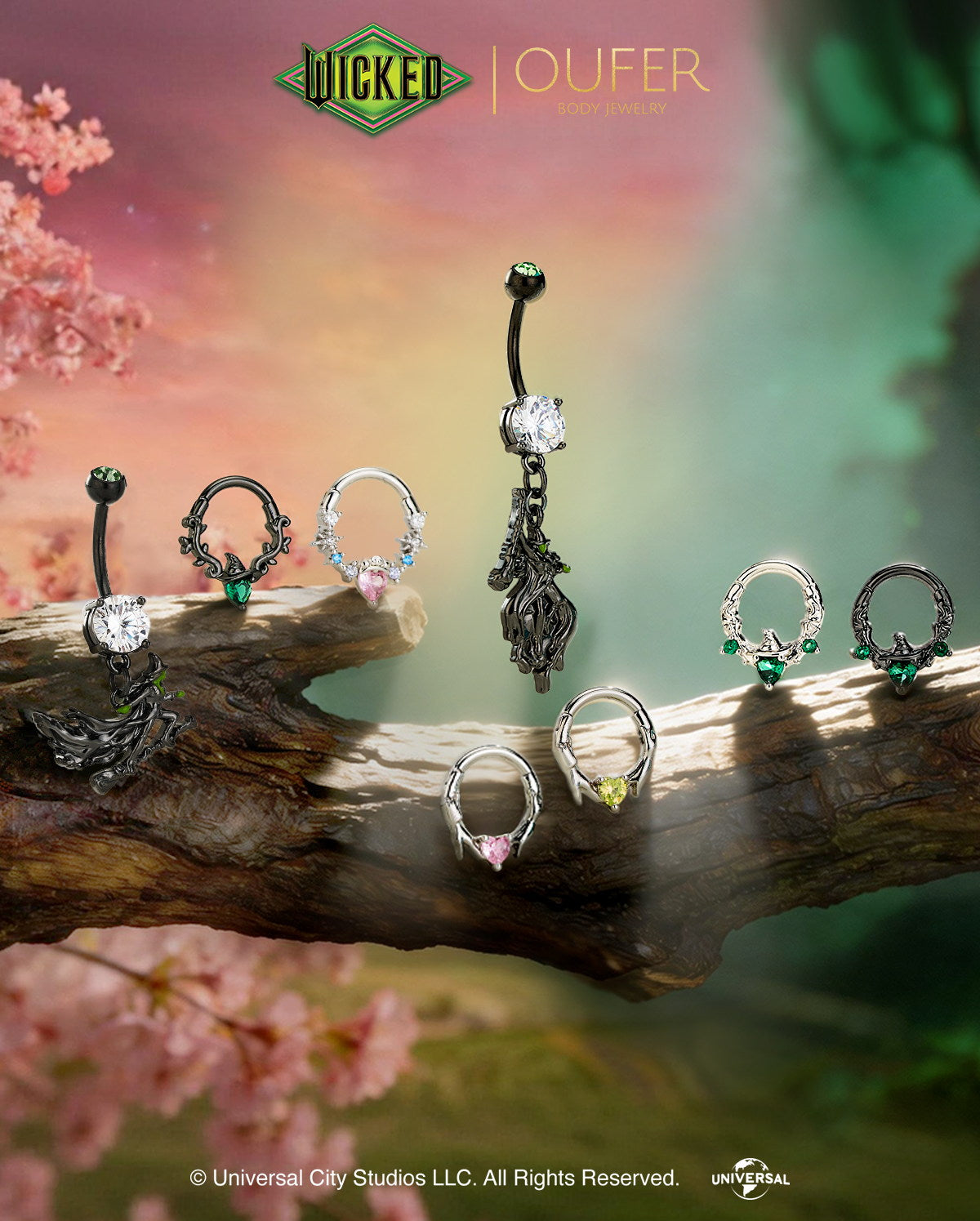 WICKED X OUFER Elphaba Dangle Belly Ring