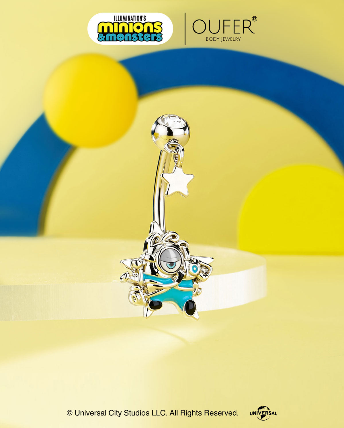 MINIONS × OUFER James & Star Dangle Belly Ring