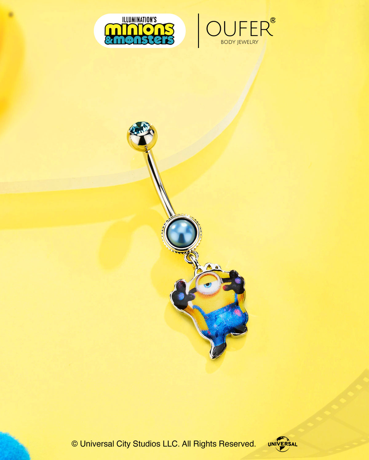 MINIONS Ã OUFER James Camera-Inspired Belly Ring