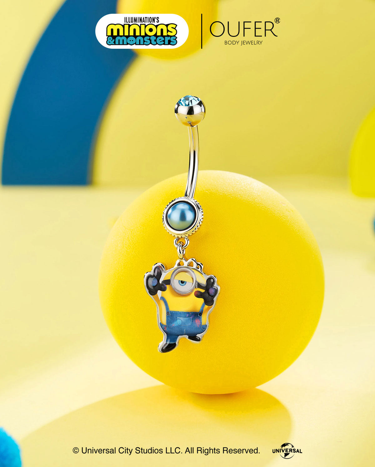 MINIONS × OUFER James Camera-Inspired Belly Ring