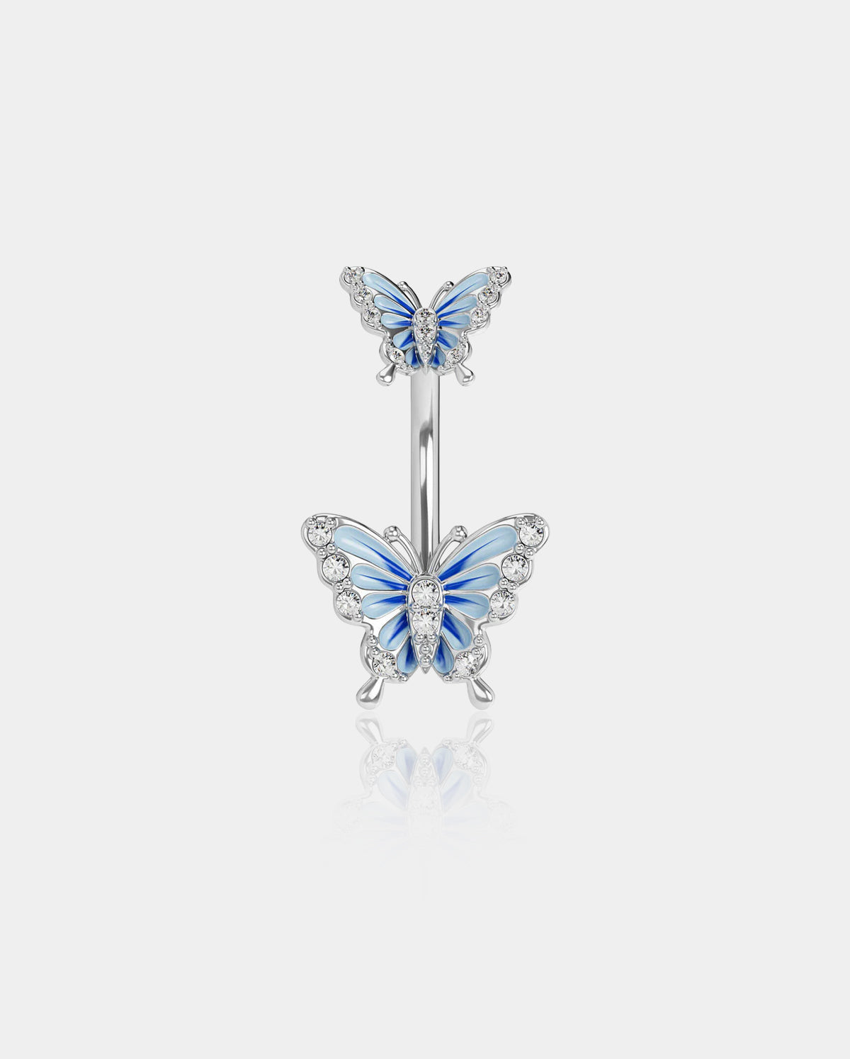 butterfly belly piercing ring
