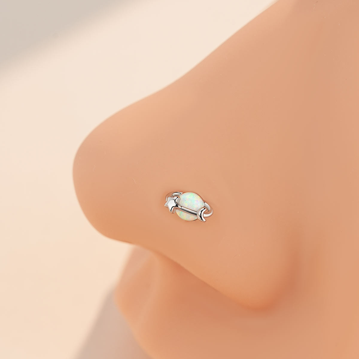 opal nose piercing