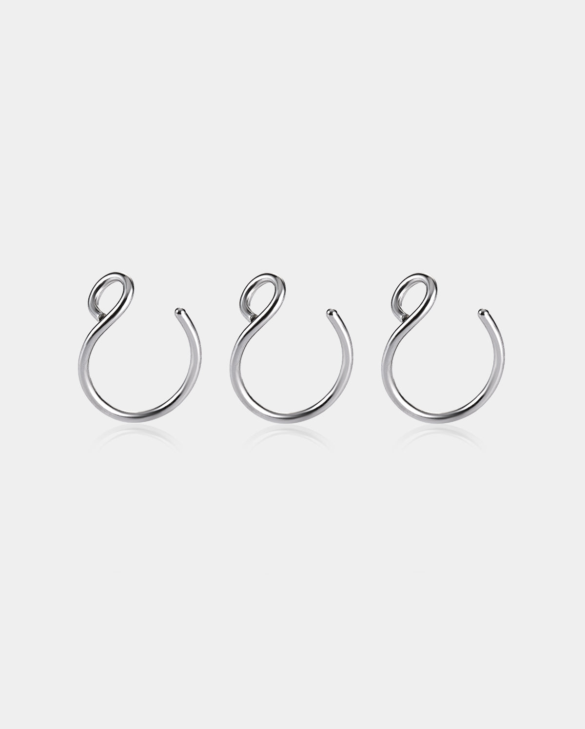 stainless steel fake nose hoop