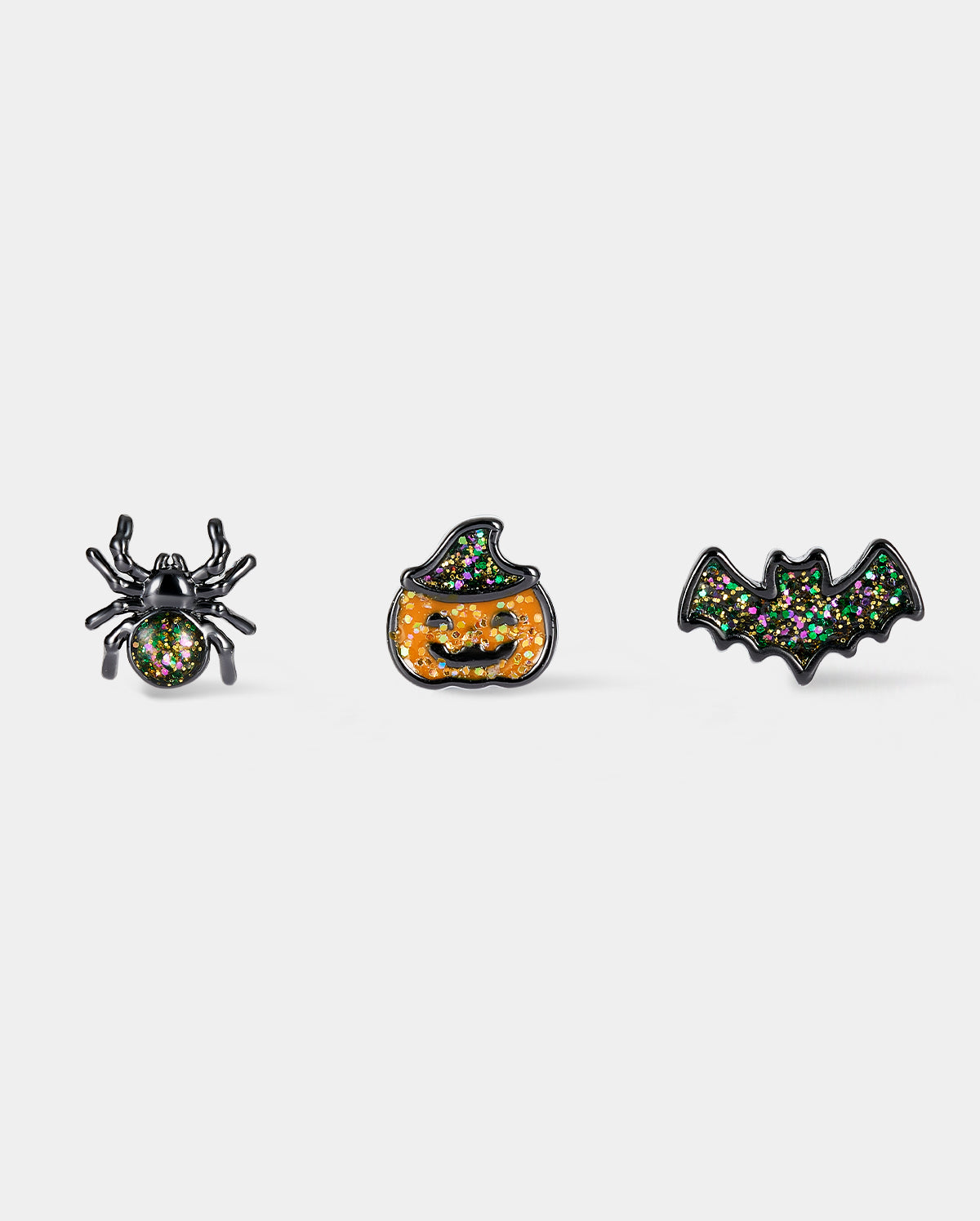 3PCS Spider/Bat/Pumpkin Nose Stud Set