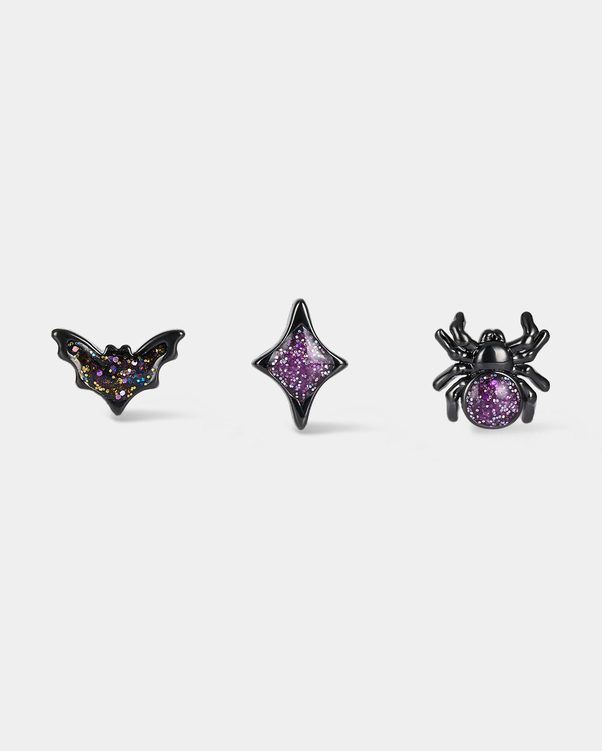 purple halloween nose stud