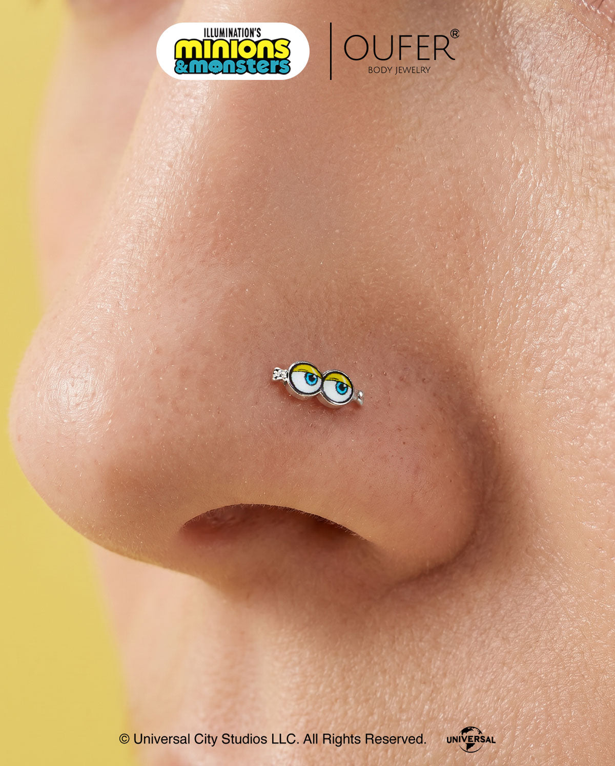 MINIONS × OUFER Eye Series 3PCS Nose Stud Set