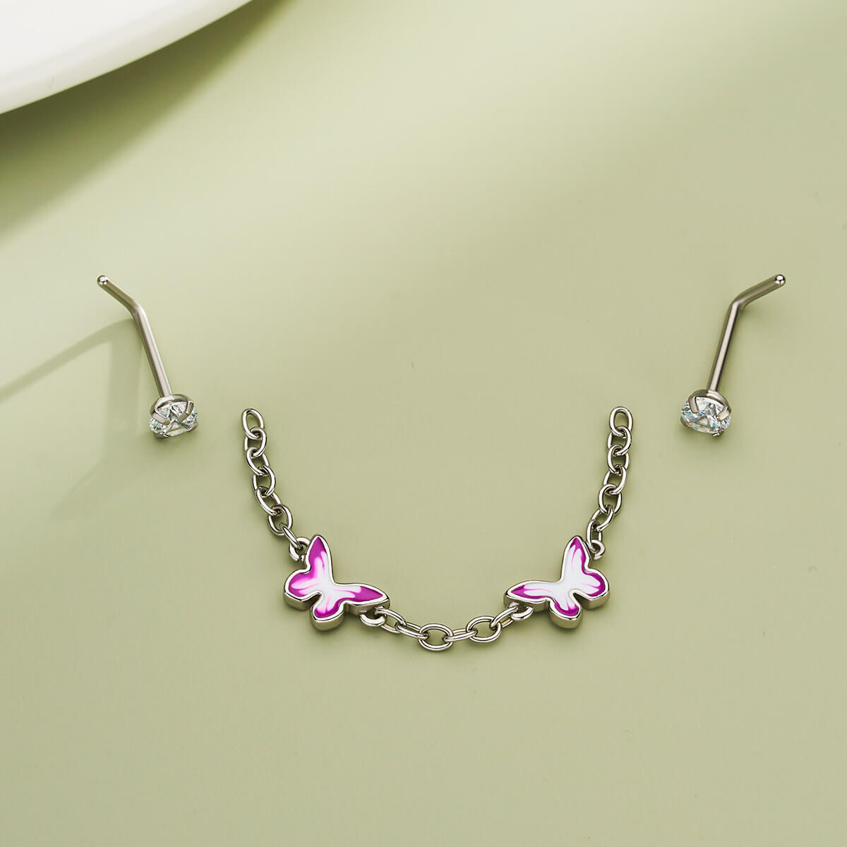 removable nose chains