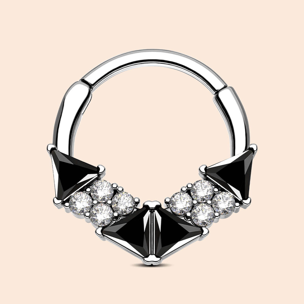 black septum ring