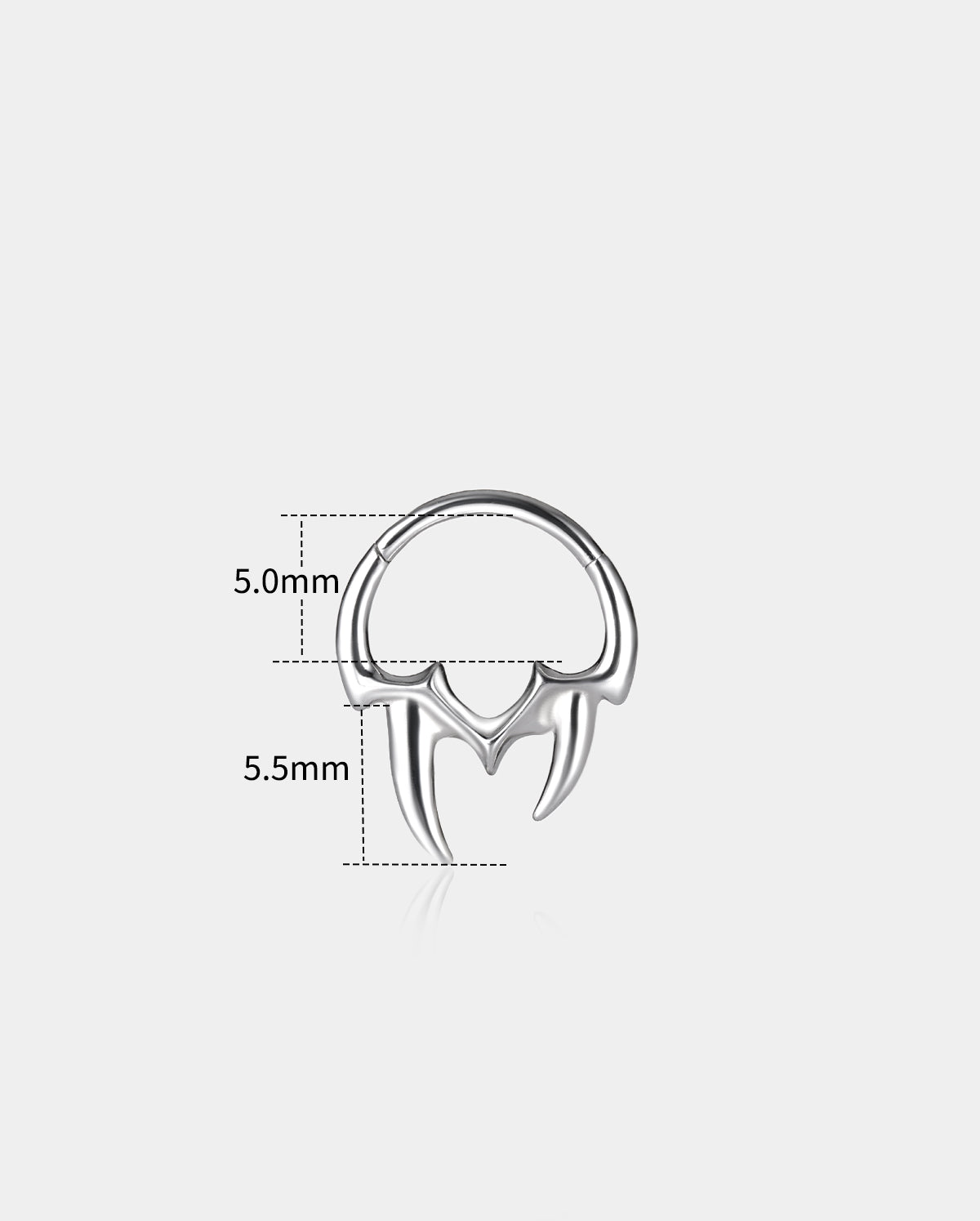 Fang Design Daith Septum Ring