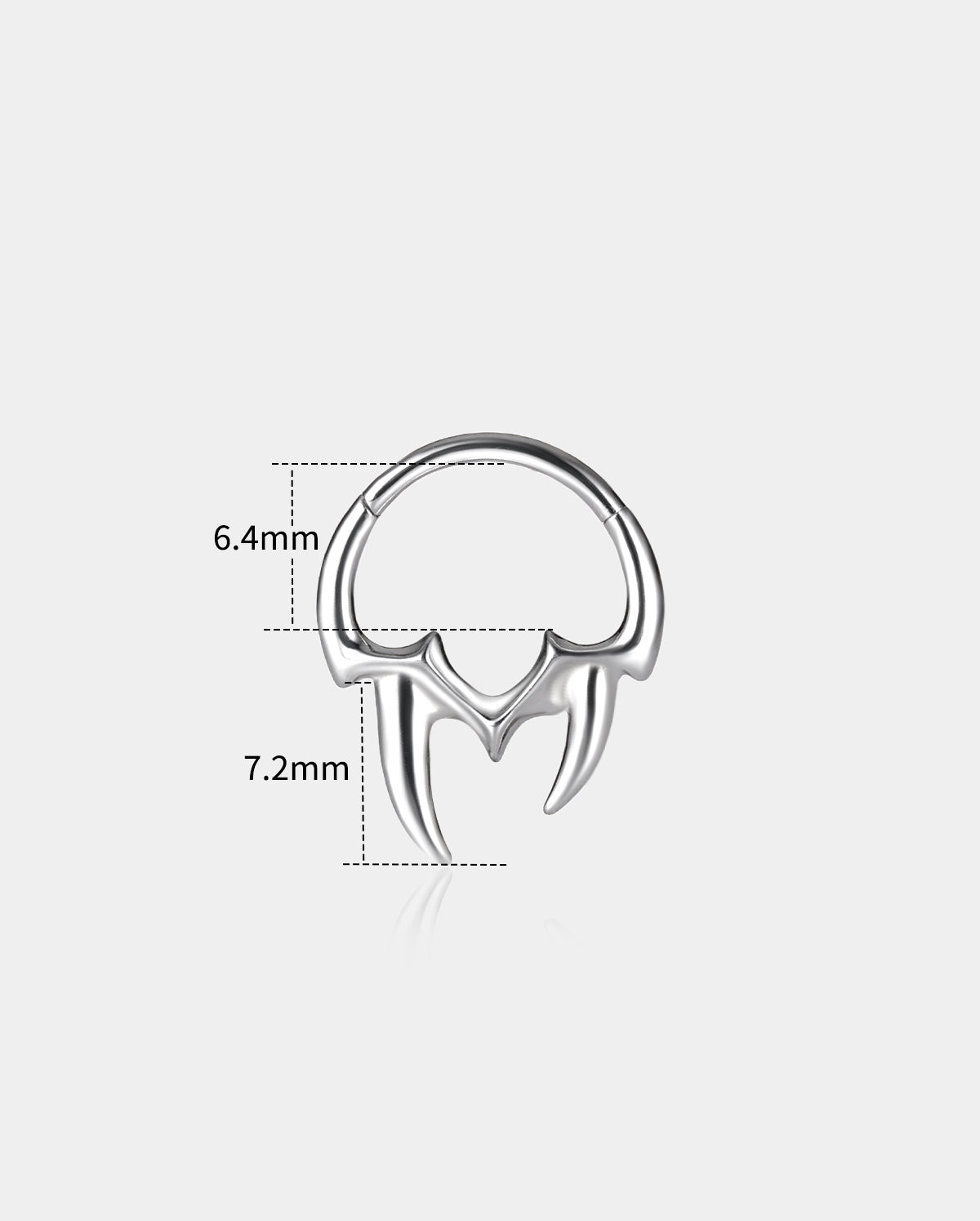 Fang Design Daith Septum Ring