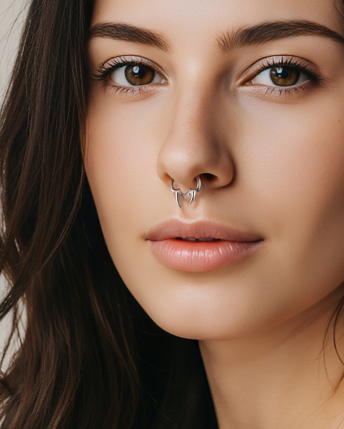 Fang Design Daith Septum Ring