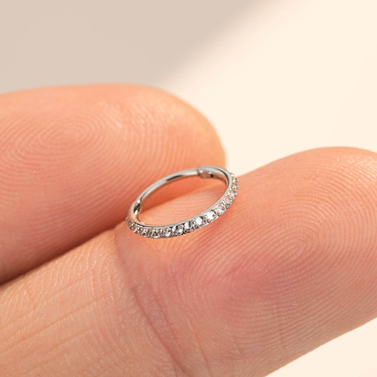 20G CZ Reverse Setting Nose Ring