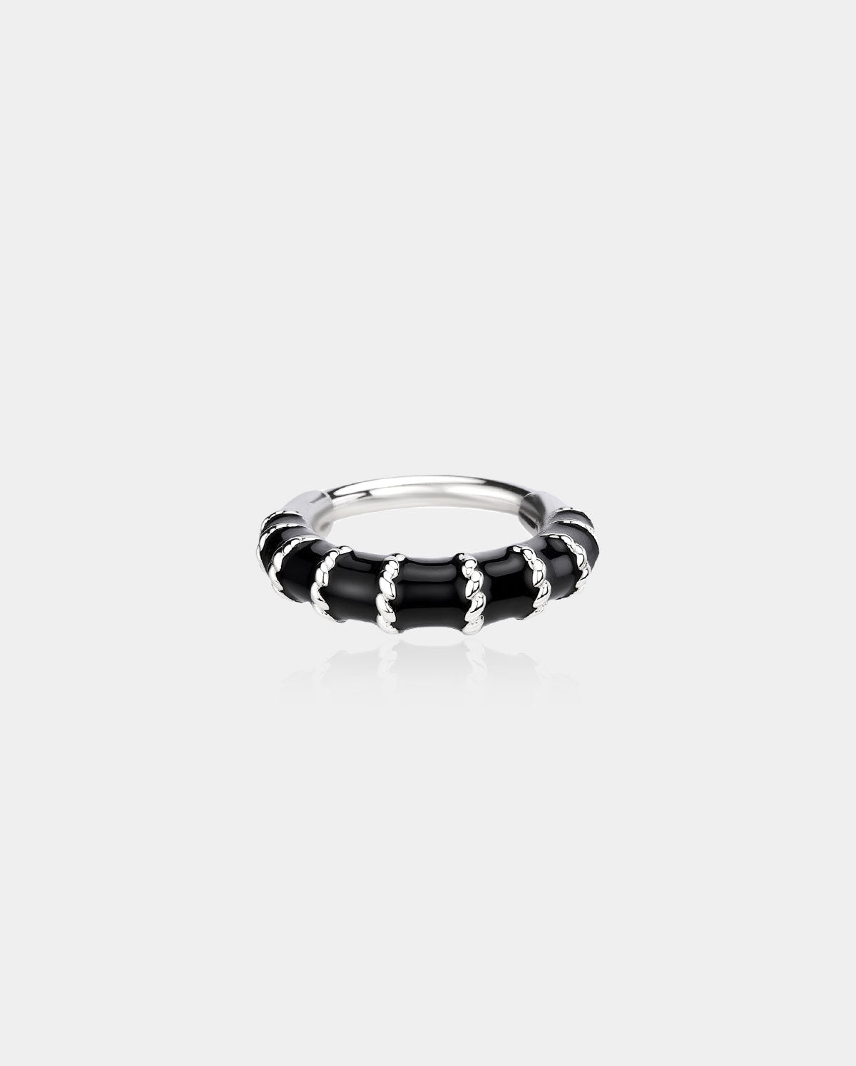 Black Segment Daith Septum Ring