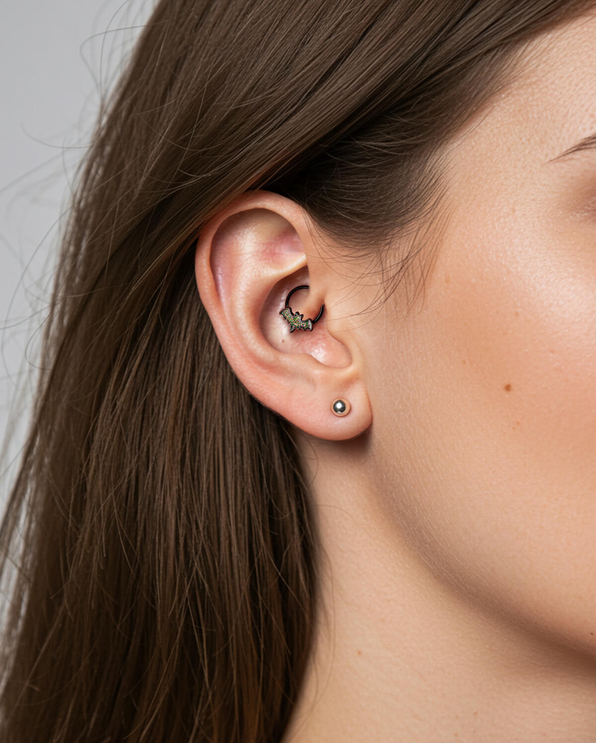 Glitter Bat Daith Septum Ring