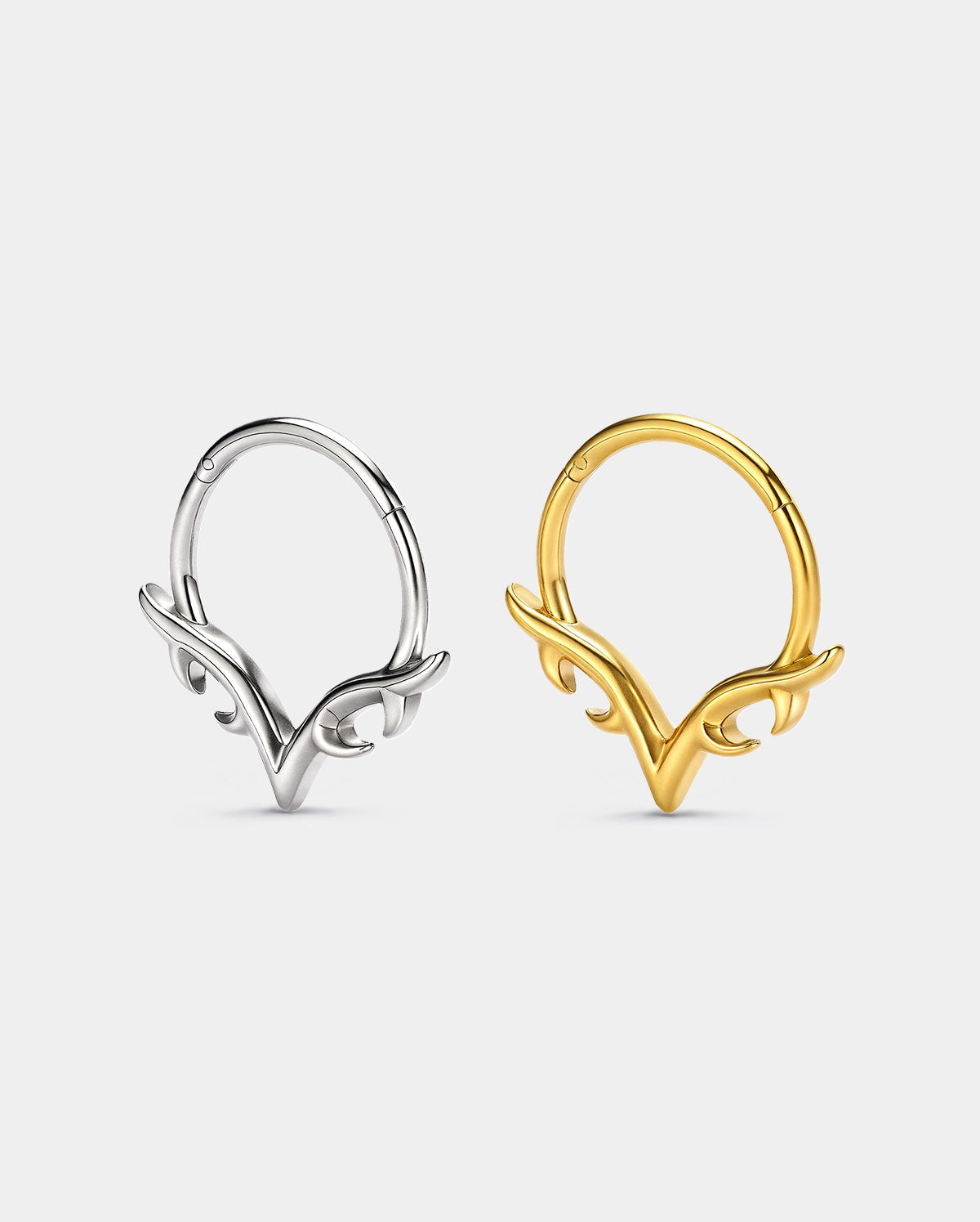 V-Crest septum ring
