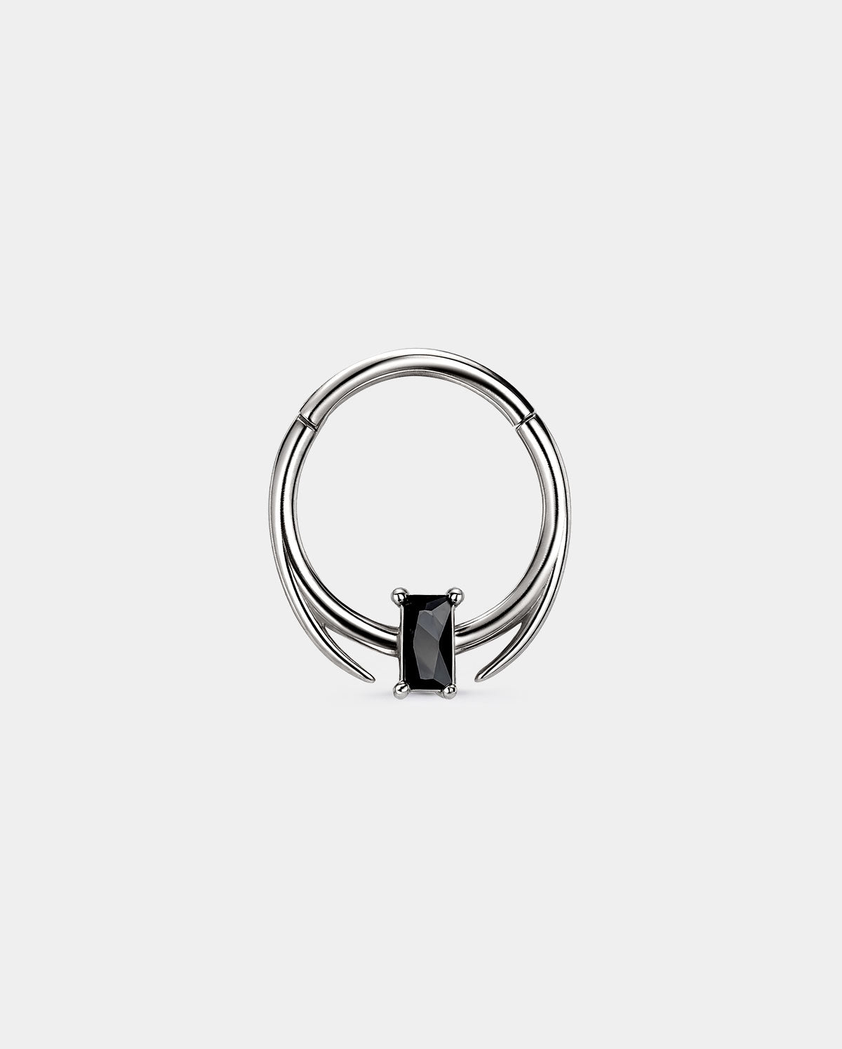 black square septum ring